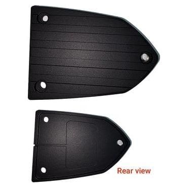 Front Brake Master Cylinder Cover Grooved Black by Taylor Specialties MCC-GROOVE-BLACK Reservoir Cover