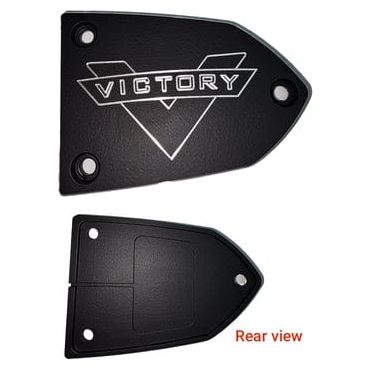 Front Brake Master Cylinder Cover Victory V Style by Taylor Specialties MCC-VLOGO Reservoir Cover