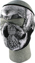 Western Powersports Facemask Black/White Skull Full Face Mask by Zan WNFM002