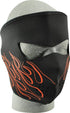 Western Powersports Facemask Orange Flame Full Face Mask by Zan WNFM045