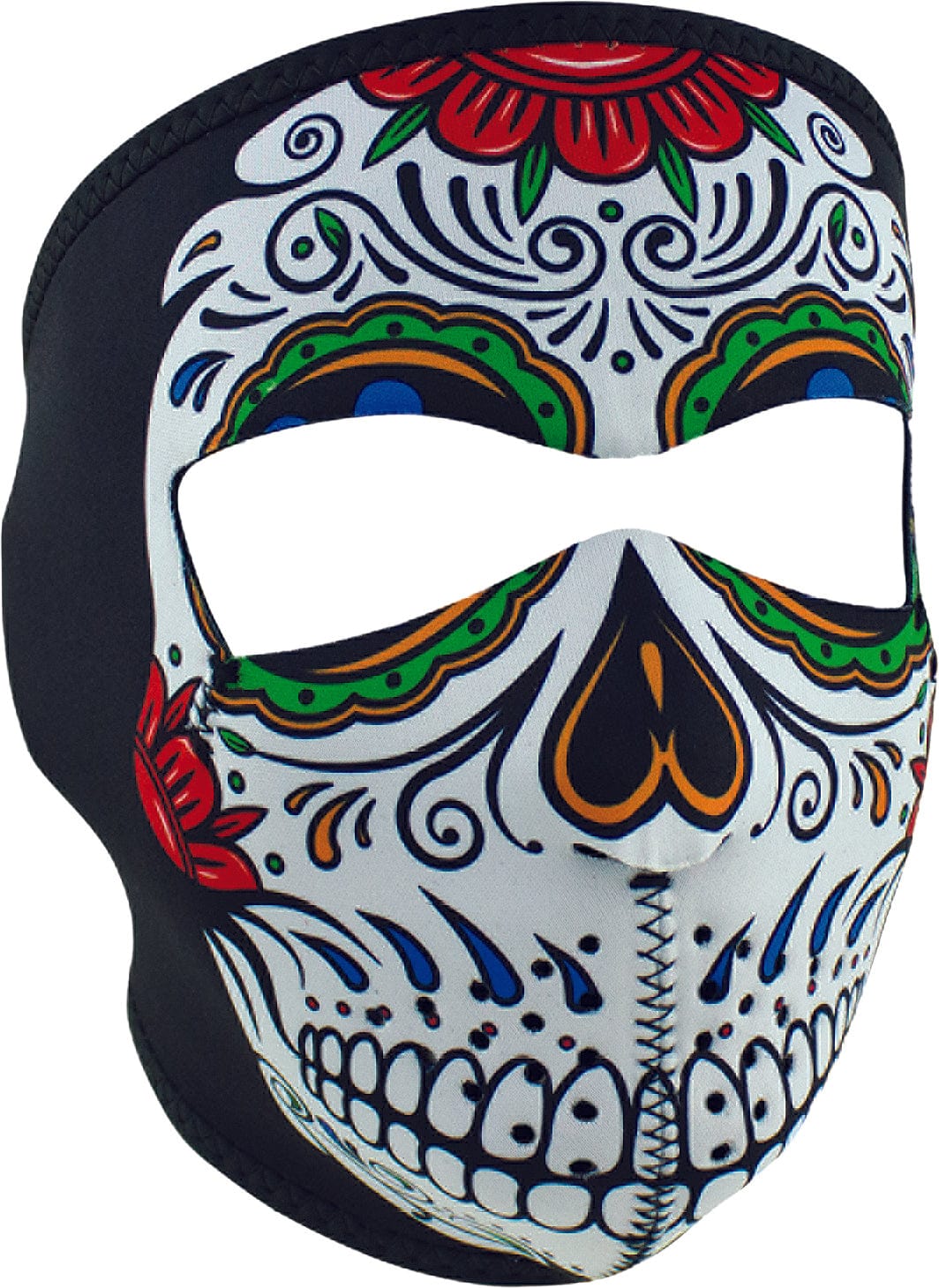 Western Powersports Facemask Muerte Skull Full Face Mask by Zan WNFM413