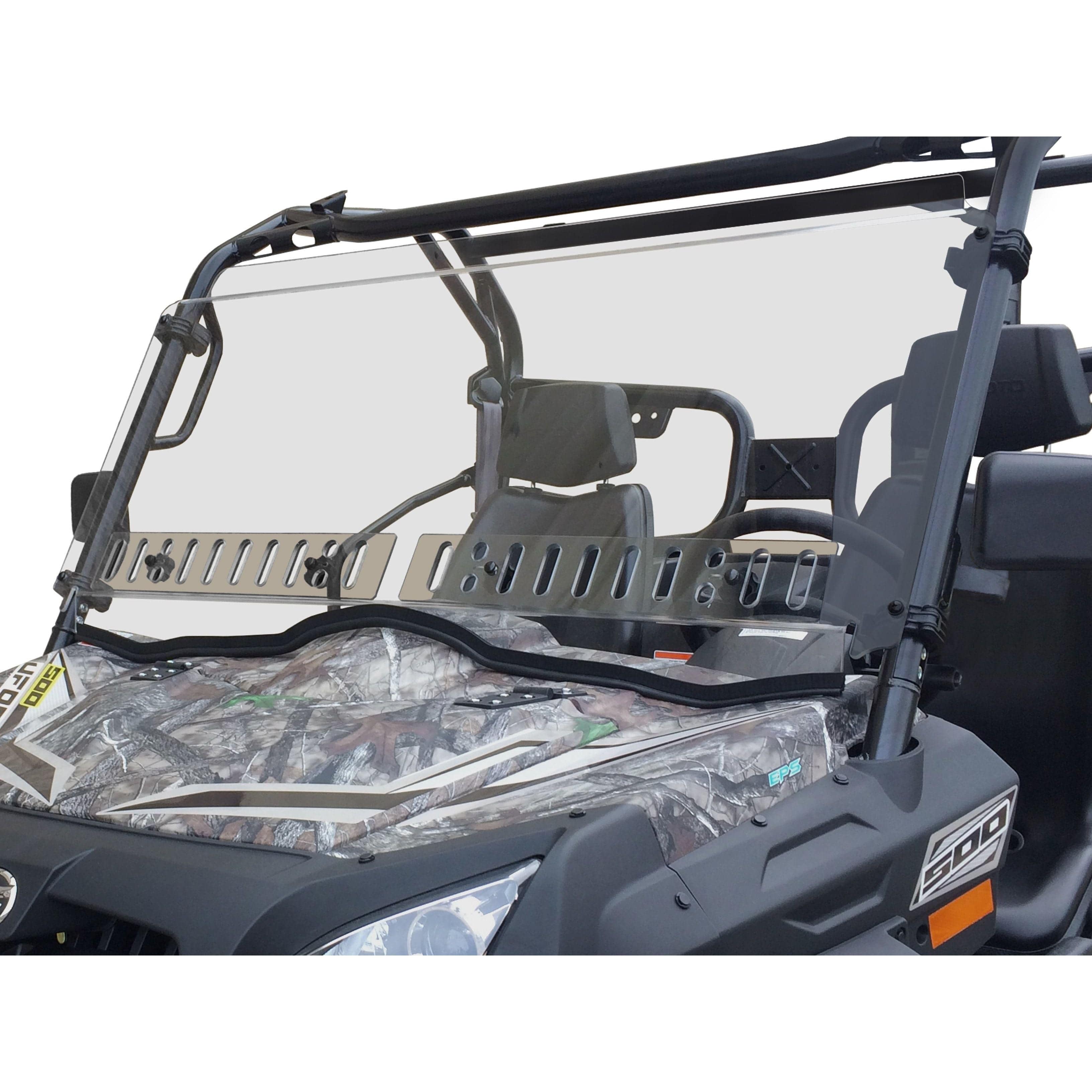 Full Windshield Dual Vent Tinted CFMoto UForce by Spike 77-3100 - Exterior Driver Side view 