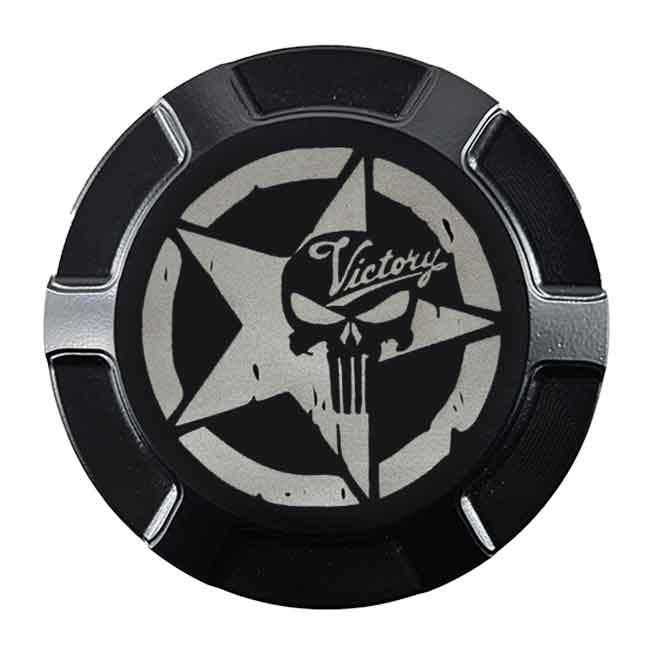 Gas Cap Screw on Punisher Star Blackout Style by Witchdoctors WD-PS-GC-BLK Gas Cap
