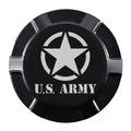 Gas Cap Screw on US Army Logo Blackout Style by Witchdoctors