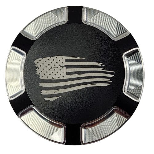 Gas Cap Screw on Weathered Flag Style by Witchdoctors WD-WF-GC Gas Cap
