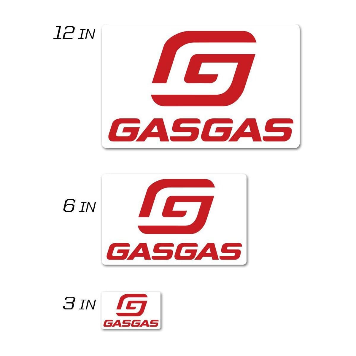 Gasgas Icon Decal 3 Squared By D'Cor 40-65-108 Brand Decal 862-4065108 Western Powersports