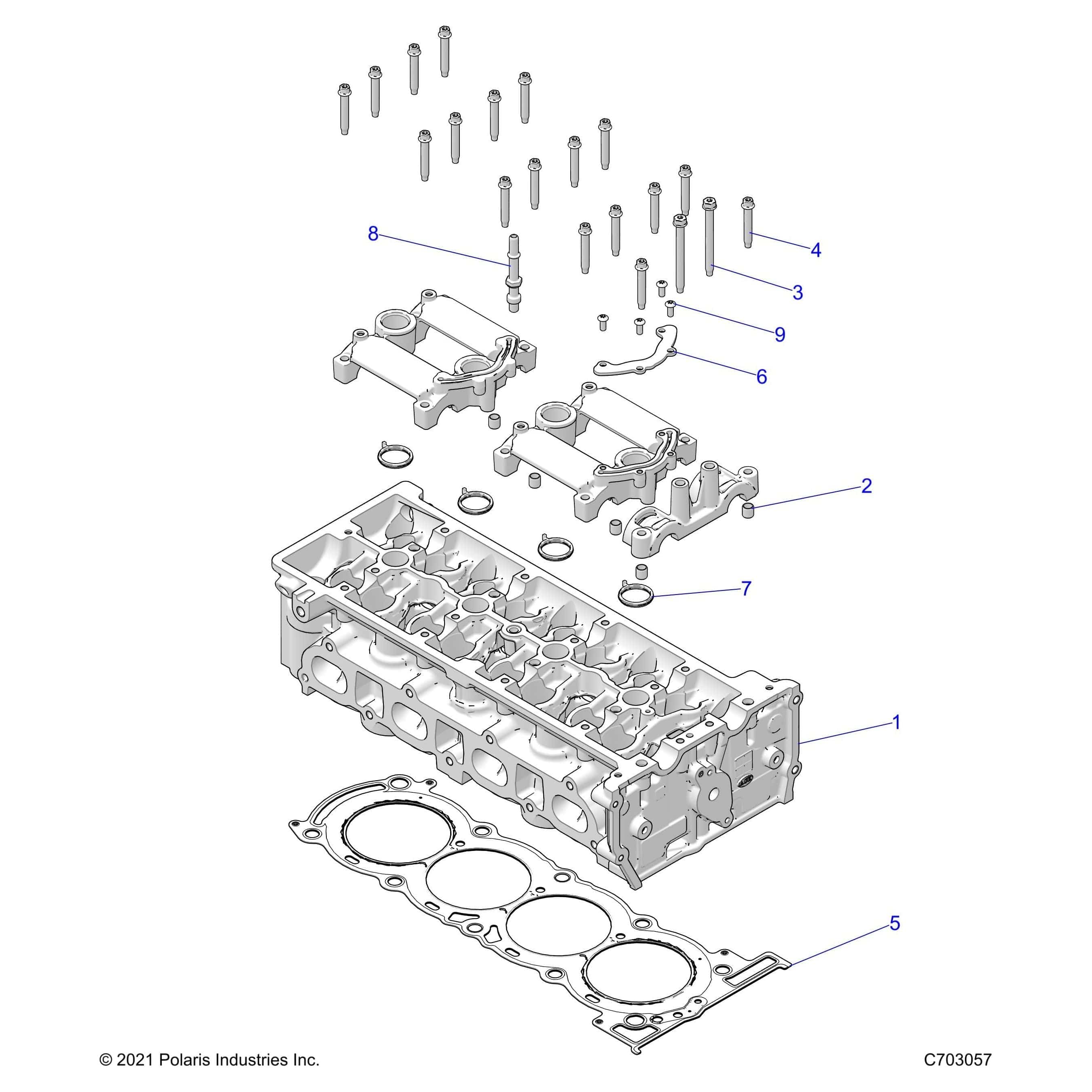 Gasket-Head by Polaris 5814500 OEM Hardware P5814500 Off Road Express