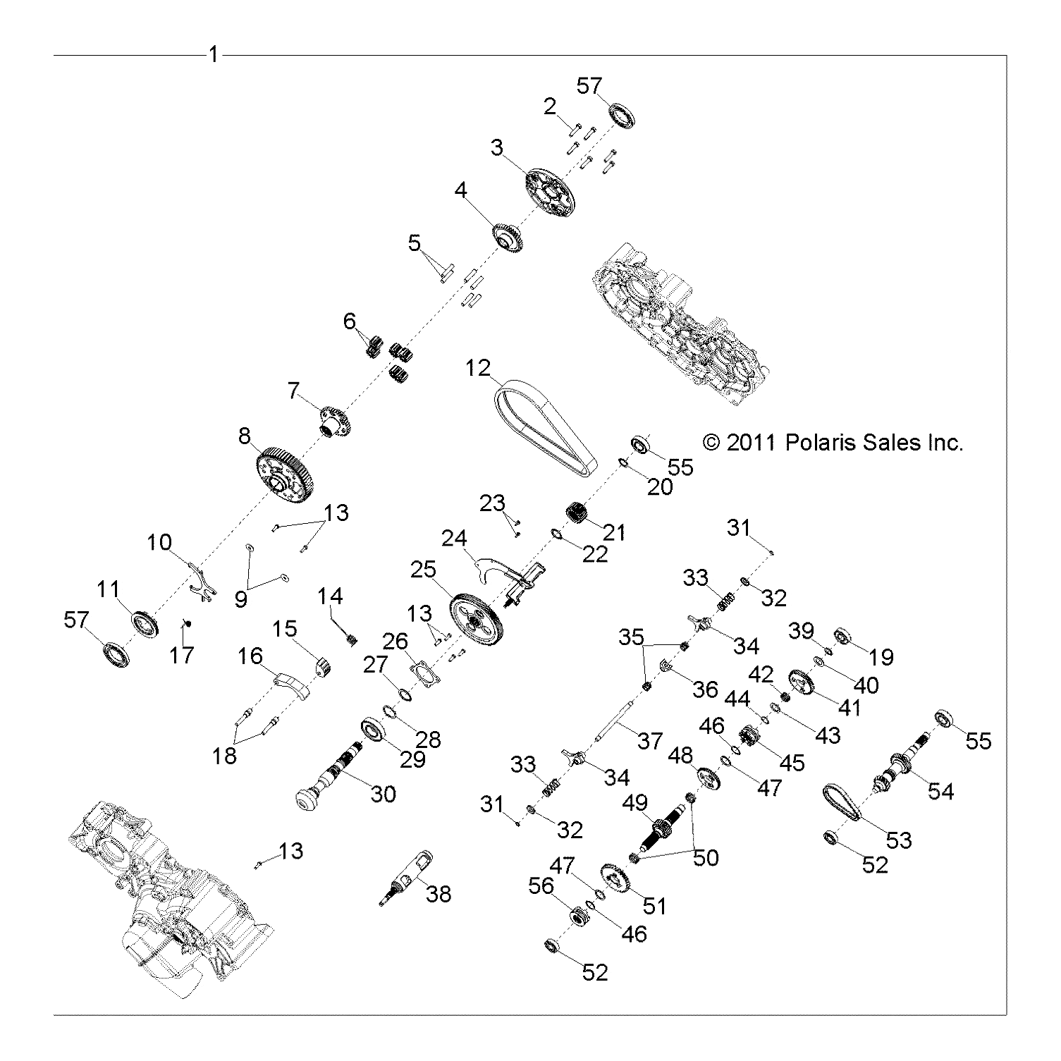 Gear Output, 19 Tooth by Polaris 3234953 OEM Hardware P3234953 Off Road Express