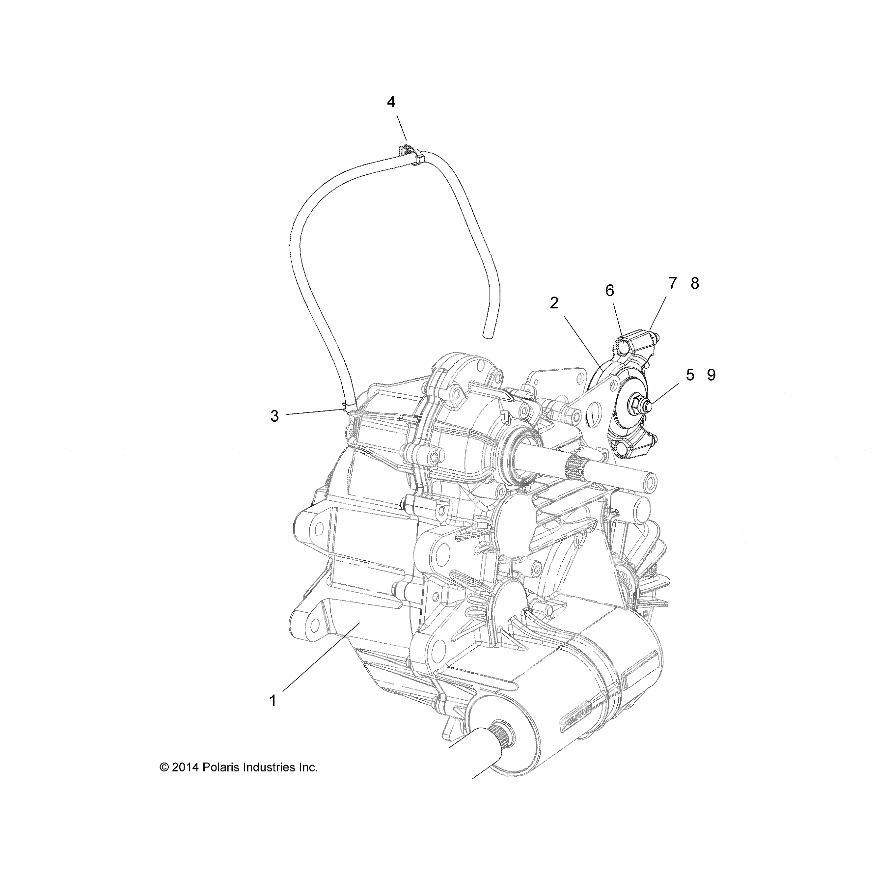 Gearcase Assembly by Polaris 1333300 OEM Hardware P1333300 Off Road Express Drop Ship