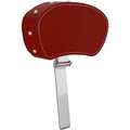 Genuine Leather Rider Backrest Pad Red w/ Studs by Polaris