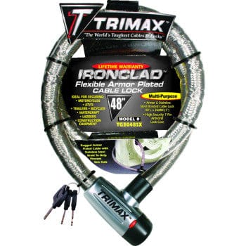 Gladiator Series Armored Cable Lock 48" by TRIMAX TG3048SX Cable Lock