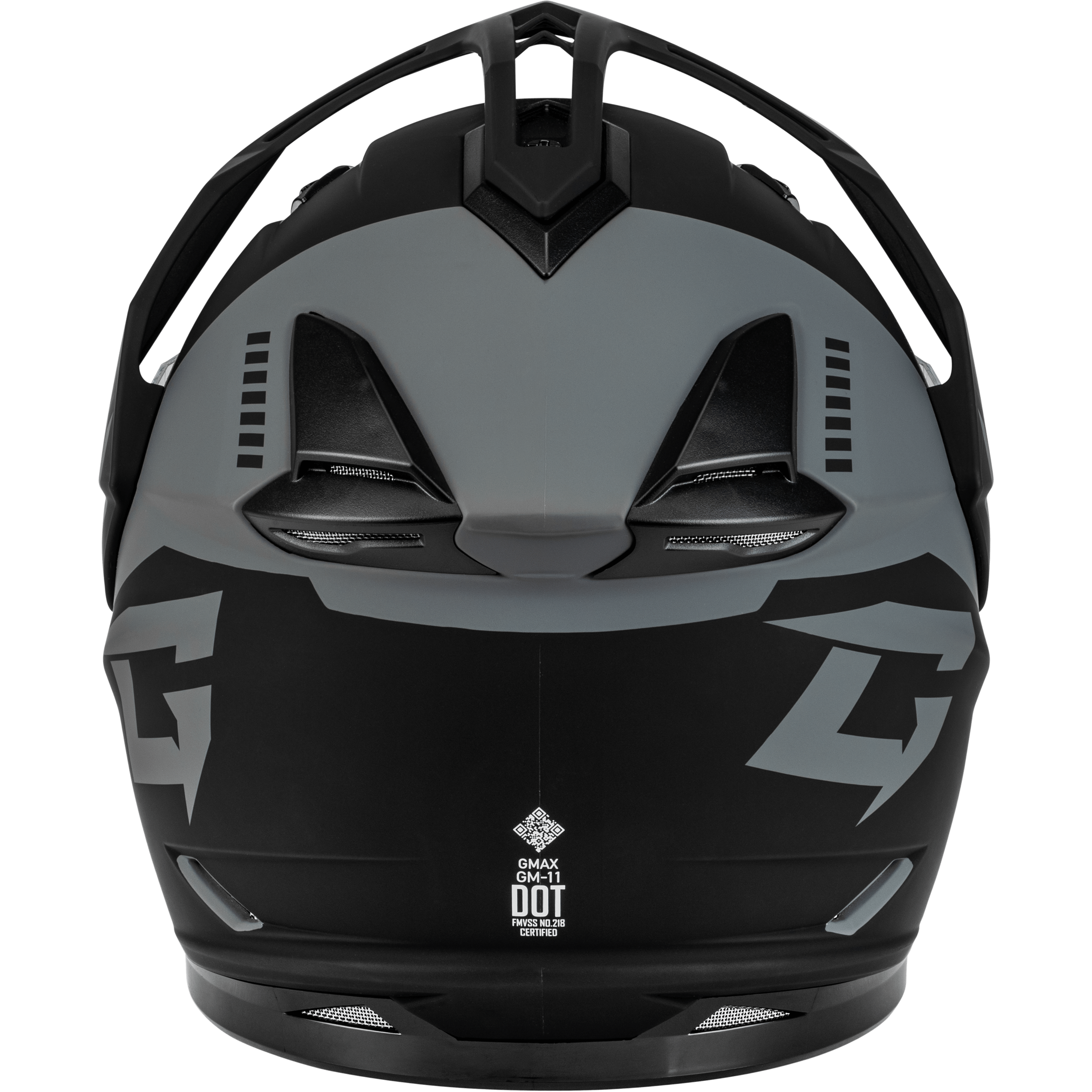 gmax full face motorcycle helmet GMAX GM-11 Ronin Helmet Matte Black/Silver / Medium