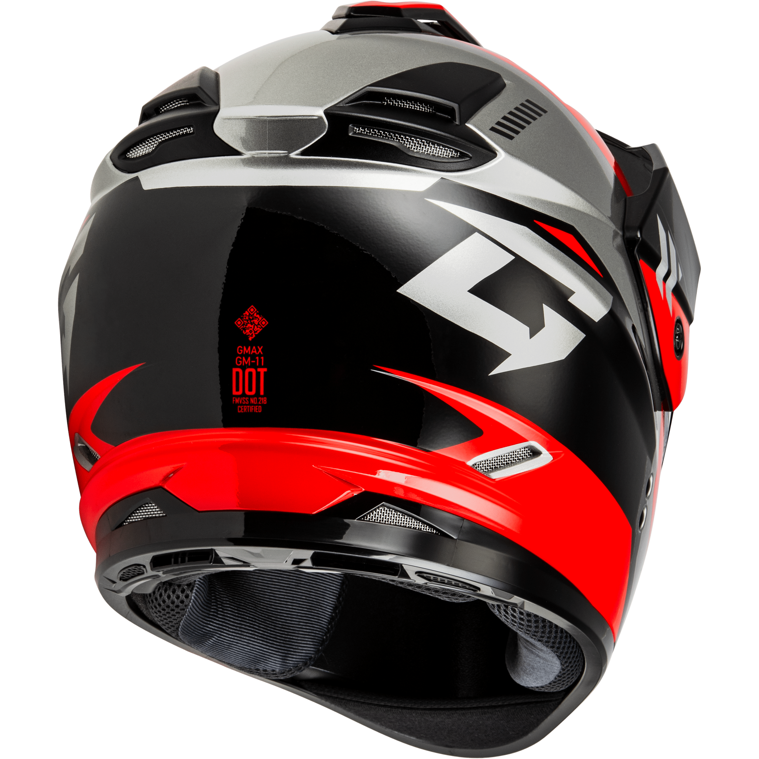 gmac motorcycle helmets GMAX GM-11 Ronin Helmet Matte Black/Silver / Medium