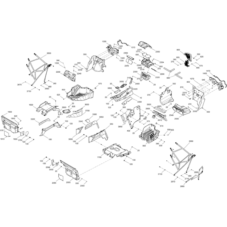 GPS Cover And Radio Control by Can-Am 707900104 OEM Hardware 707900104 Off Road Express