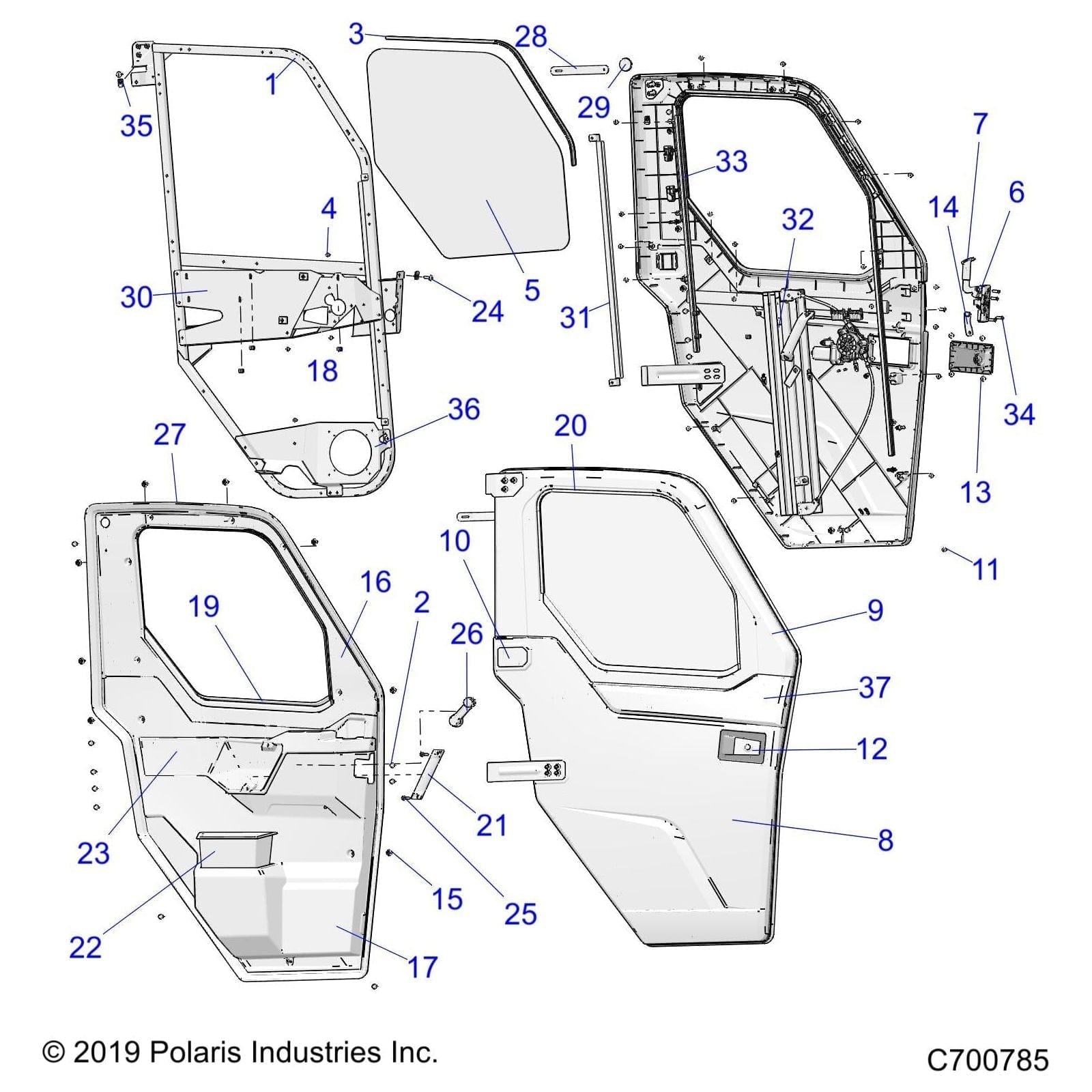 Grab Handle,Lh,Blk by Polaris 5453994-070 OEM Hardware P5453994-070 Off Road Express