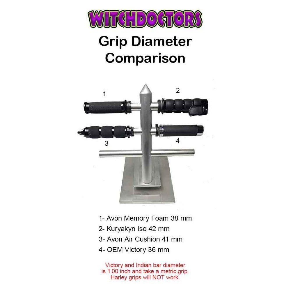 Grips Air Cushion Chrome Rival by Avon Grips MT-IN-AIR-90C-R Grips