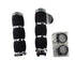 Grips Air Cushion Chrome W/Throttle Assist by Avon Grips MT-AIR-90-CH-B Grips