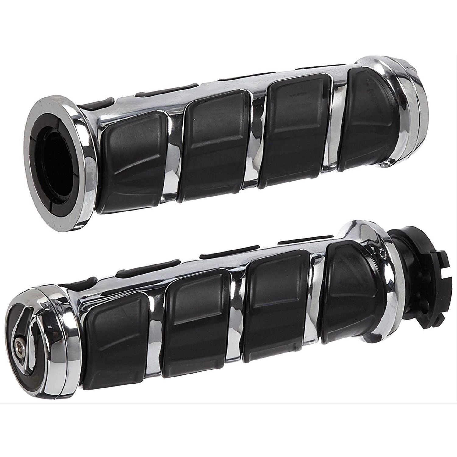 Grips Kinetic Chrome by Kuryakyn kur6375 Grips