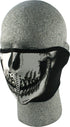 Western Powersports Facemask Skull Half Face Mask by Zan WNFM002H