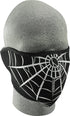 Western Powersports Facemask Spider Web Half Face Mask by Zan WNFM055H