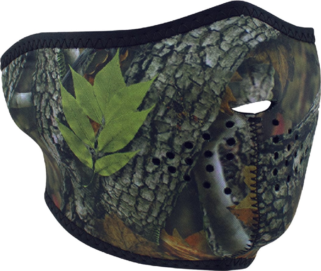 Western Powersports Facemask Forest Camo Half Face Mask by Zan WNFM238H