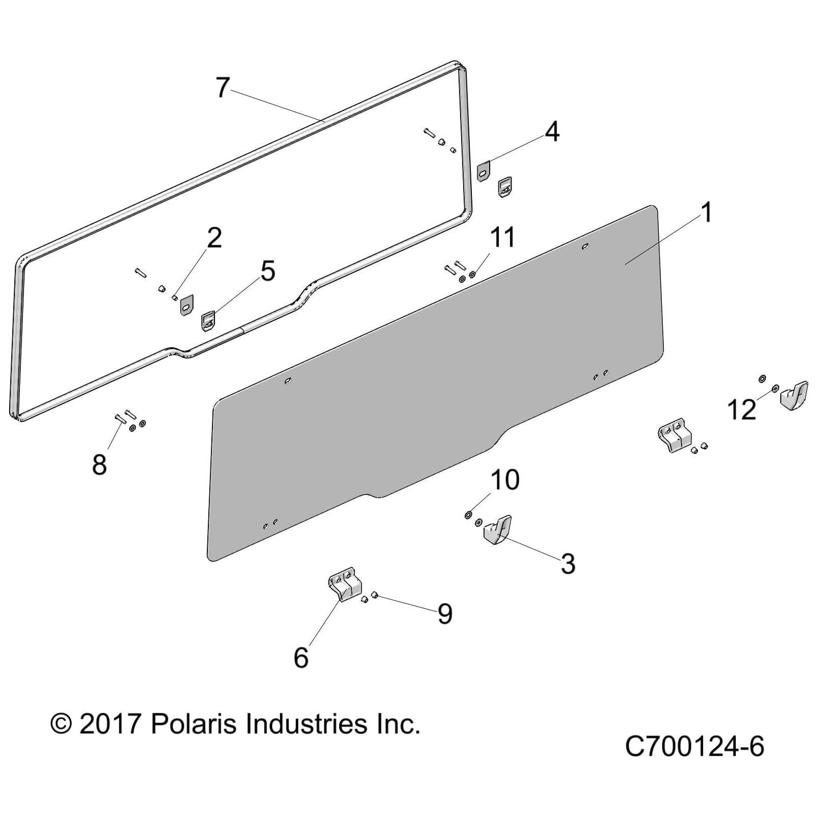 Handle-L&Amp;R,Wshld,Rear,Ttn by Polaris 5439915 OEM Hardware P5439915 Off Road Express