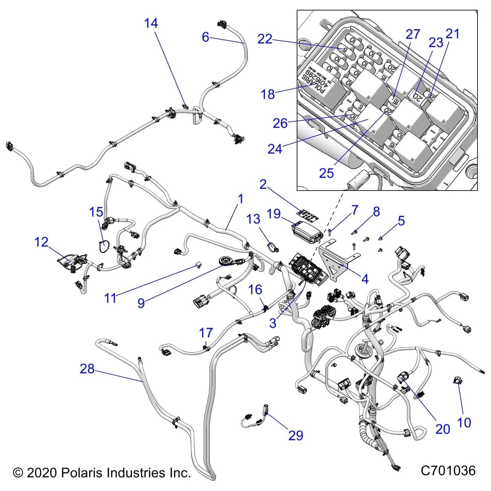 Harness-Box,570,Tr by Polaris 2413588 OEM Hardware P2413588 Off Road Express