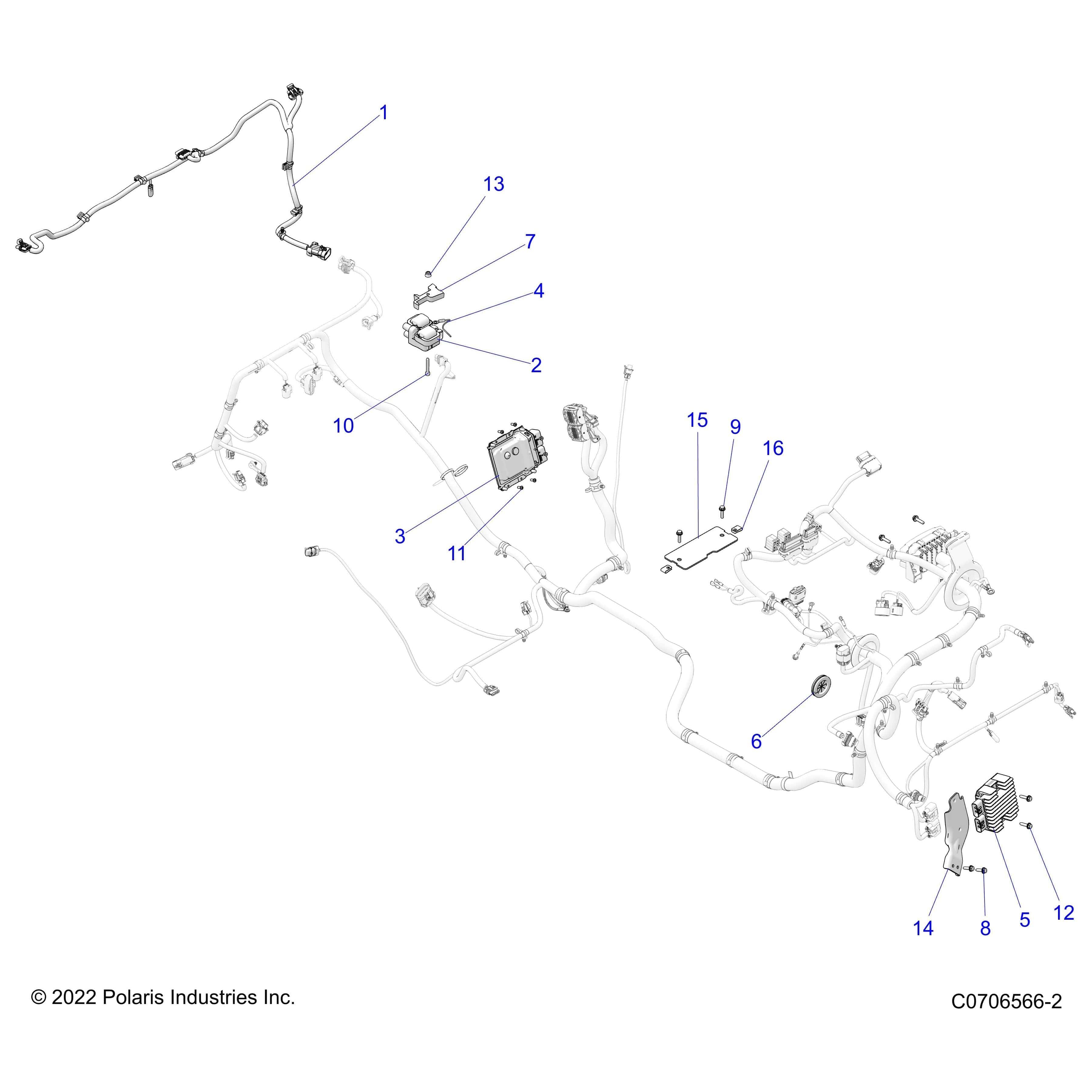 Harness-Box,Rzr,72,Camera by Polaris 2414085 OEM Hardware P2414085 Off Road Express