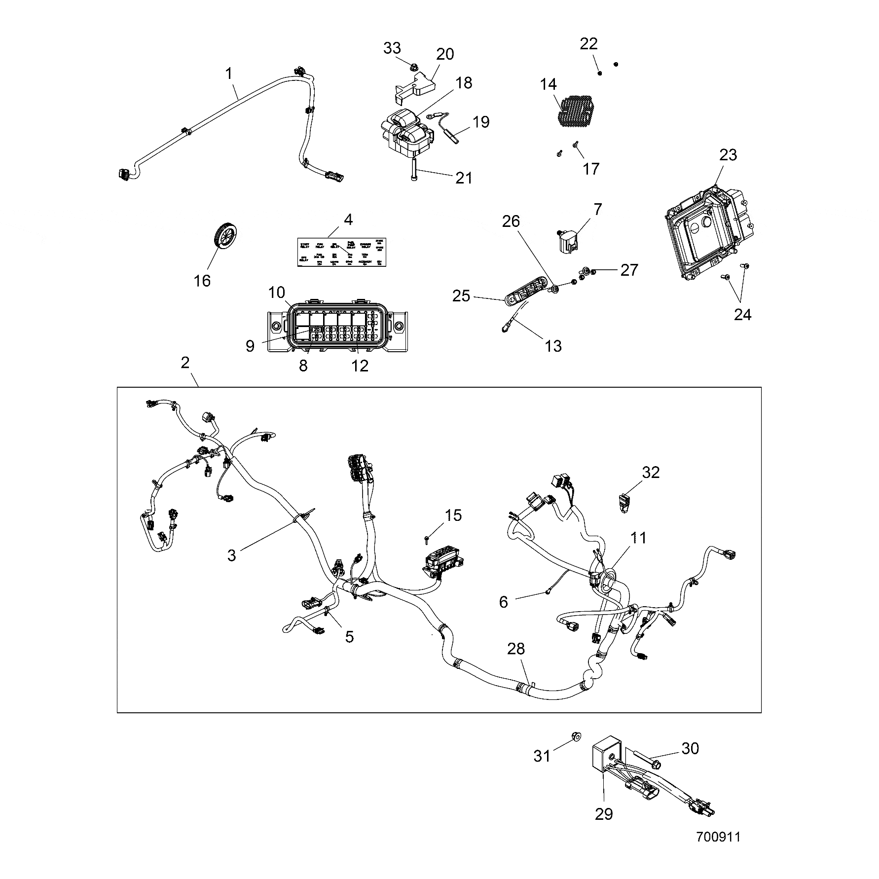 Harness-Box,Rzr,Eu by Polaris 2412781 OEM Hardware P2412781 Off Road Express