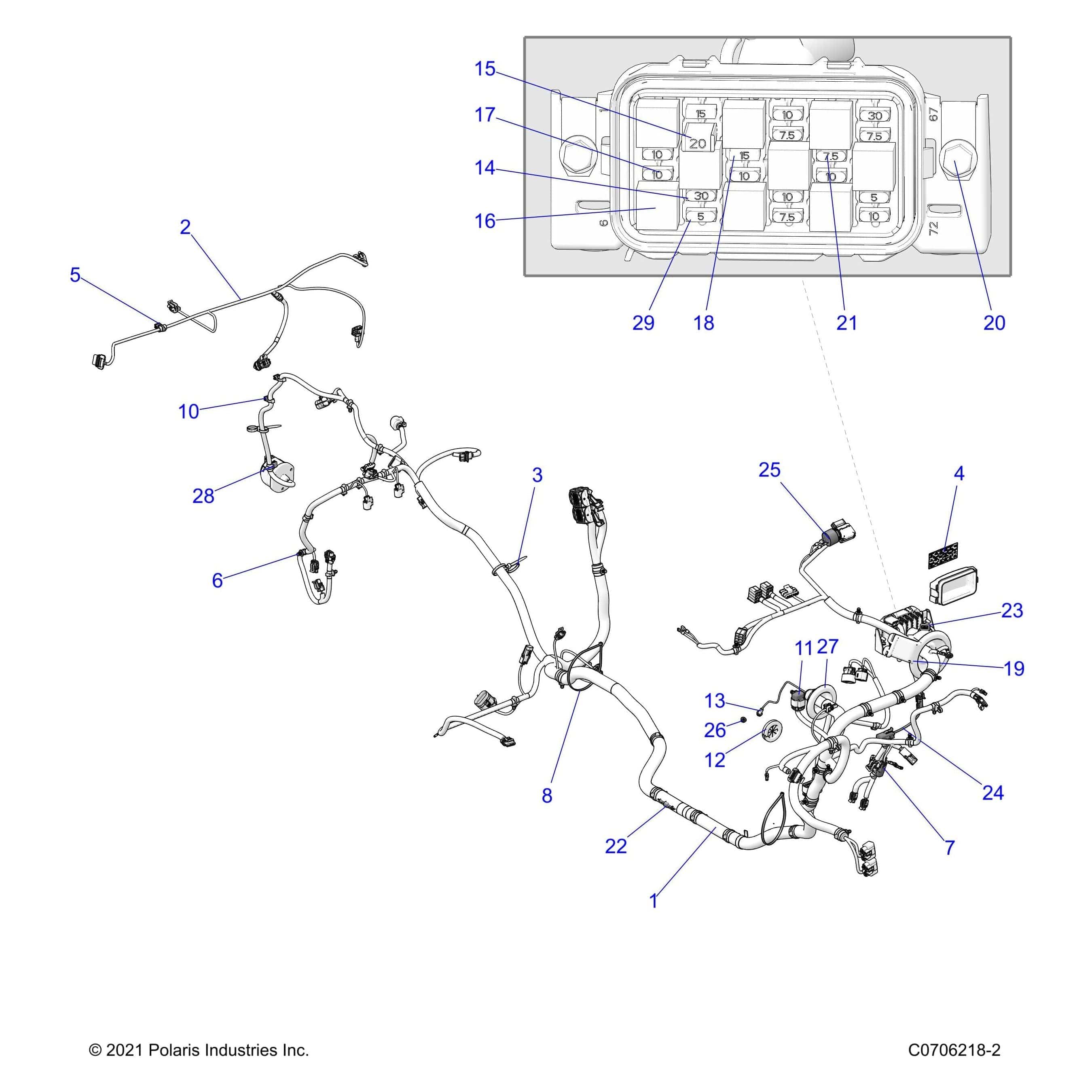 Harness-Box,Rzr,Tr by Polaris 2413529 OEM Hardware P2413529 Off Road Express