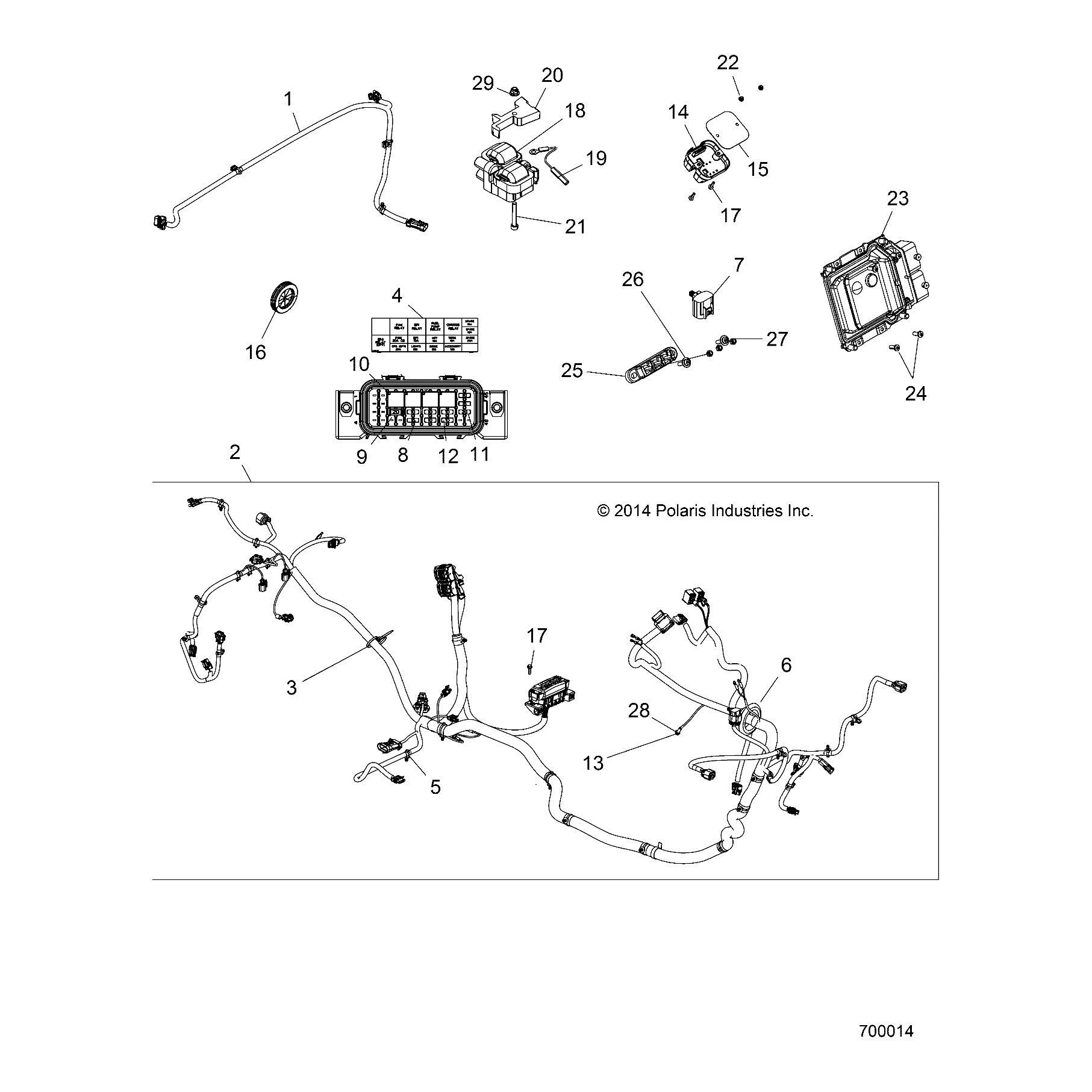 Harness-Chassis,Rzr,900Mp,Eps by Polaris 2412813 OEM Hardware P2412813 Off Road Express Drop Ship
