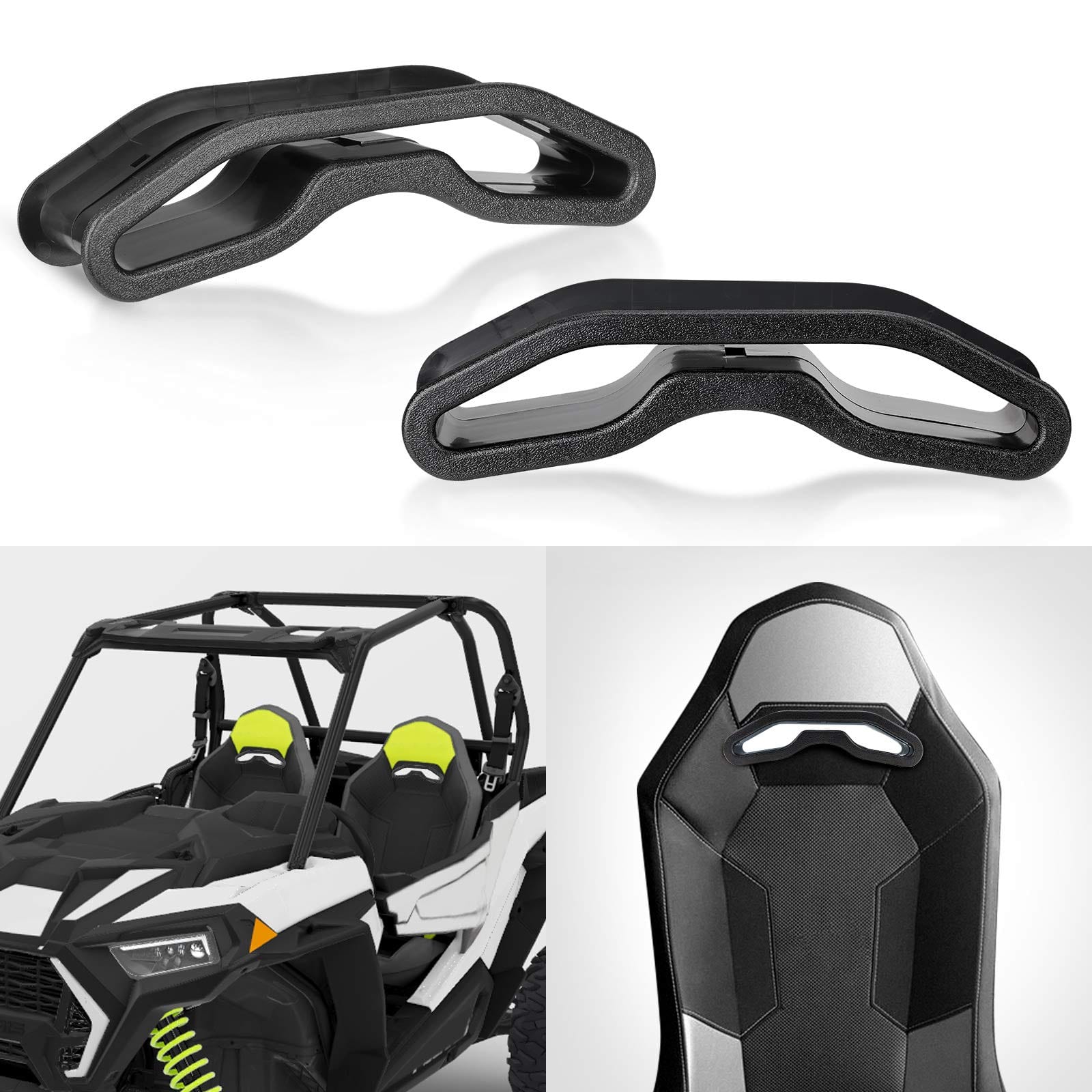 Harness Pass-through Bezel for Polaris RZR XP 1000 900 S XC General (2 pack) by Kemimoto FTVSH001(2) Safety Belt Accessory FTVSH001(2) Kemimoto