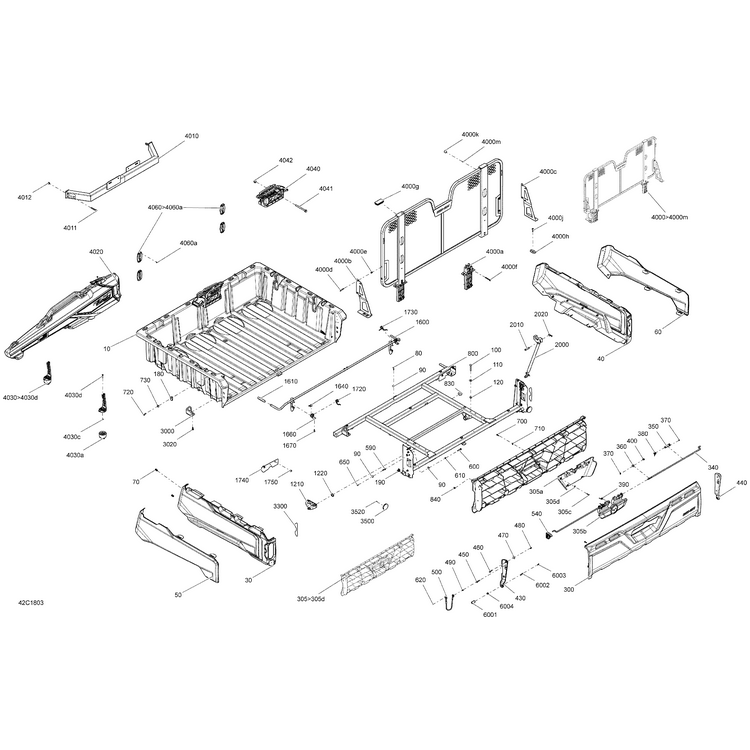 Headache Rack Kit by Can-Am 708302326 OEM Hardware 708302326 Off Road Express Drop Ship