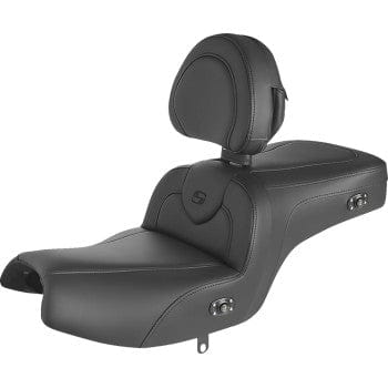 Heated RoadSofa™ Indian Challenger Seat w/ Backrest, Black by Saddlemen I20-06-187BRHCT Seat