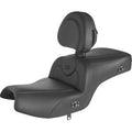 Heated RoadSofa™ Indian Challenger Seat w/ Backrest, Black by Saddlemen