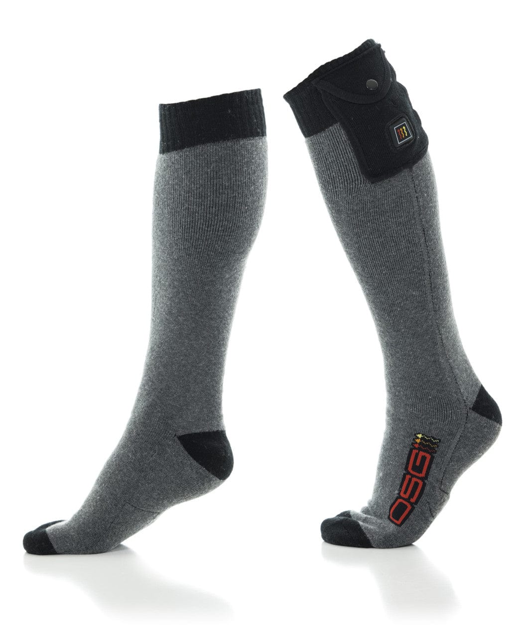 Western Powersports Socks Black Heather / Large/X-Large Heated Socks 5V by Dsg 45485