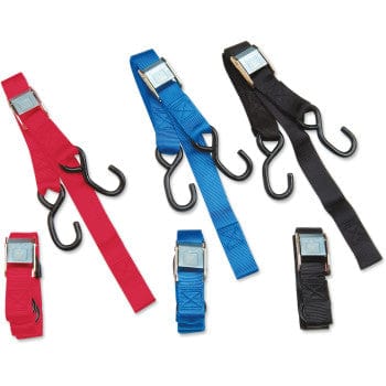 Heavy-Duty Cam Buckle Tie-Downs - 1-1/2" x 6' By Parts Unlimited Tie Down / Ratchet Strap