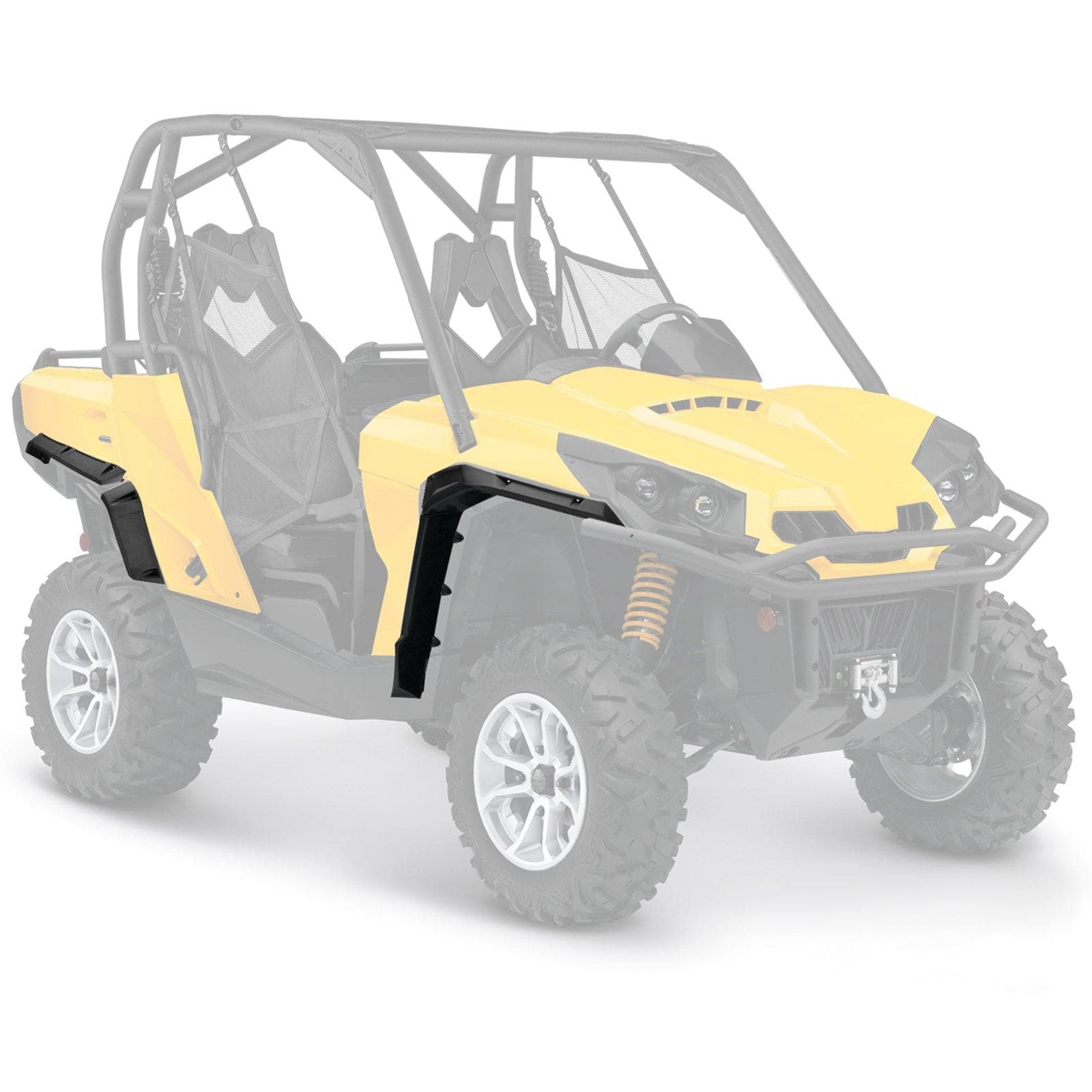 Heavy Duty Fender Flares For Can-Am Commander by Kemimoto B0103-01701BK Fender Flare B0103-01701BK Kemimoto