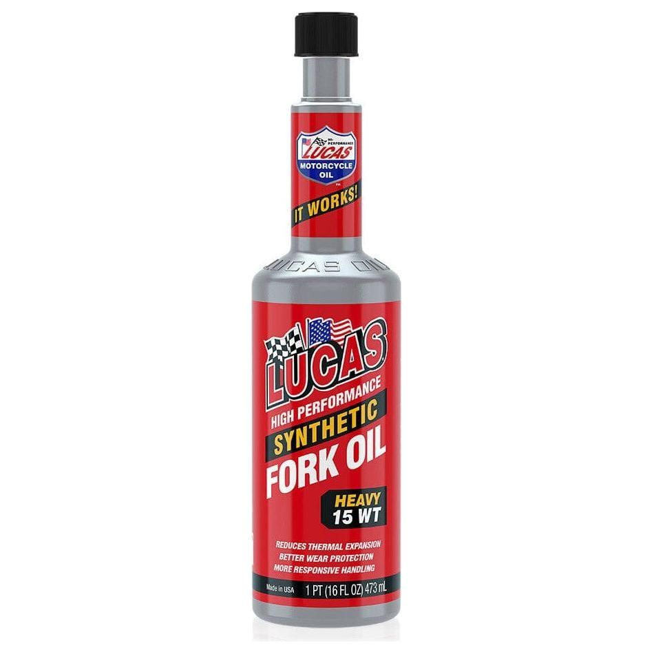 Heavy Fork Oil 15wt 16oz Synthetic by Lucas 10773 Fork Oil