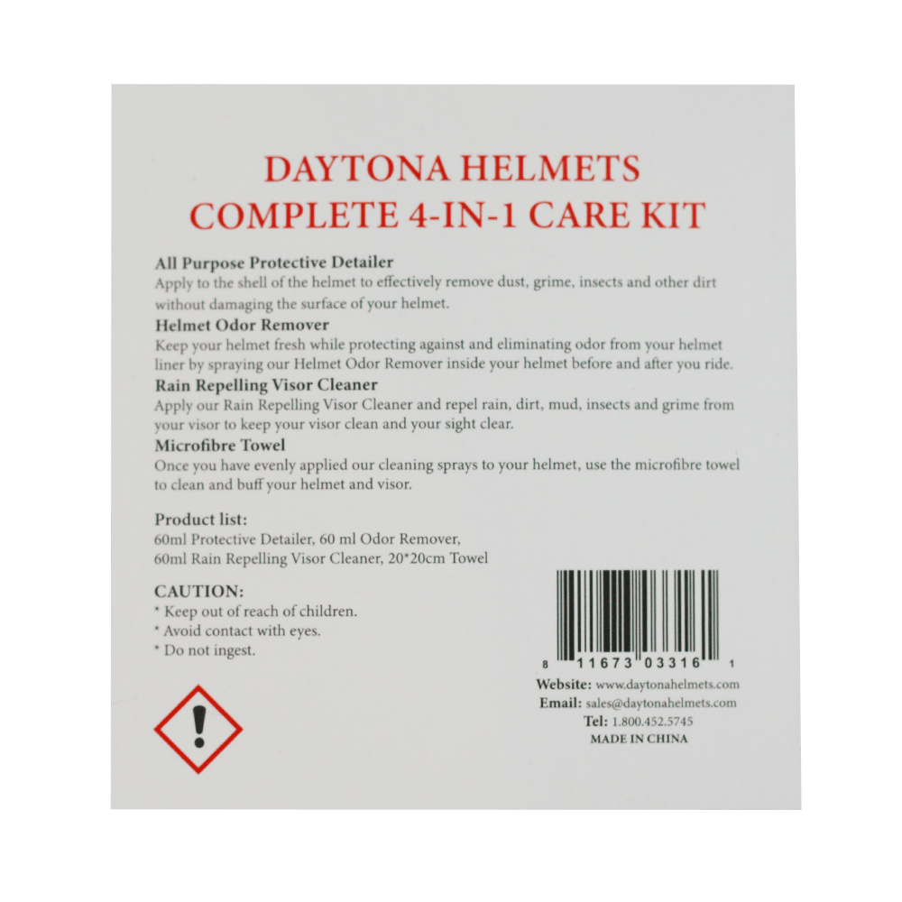 Daytona Helmets Helmet Care Helmet Care Kit- Single by Daytona Helmets CK-1