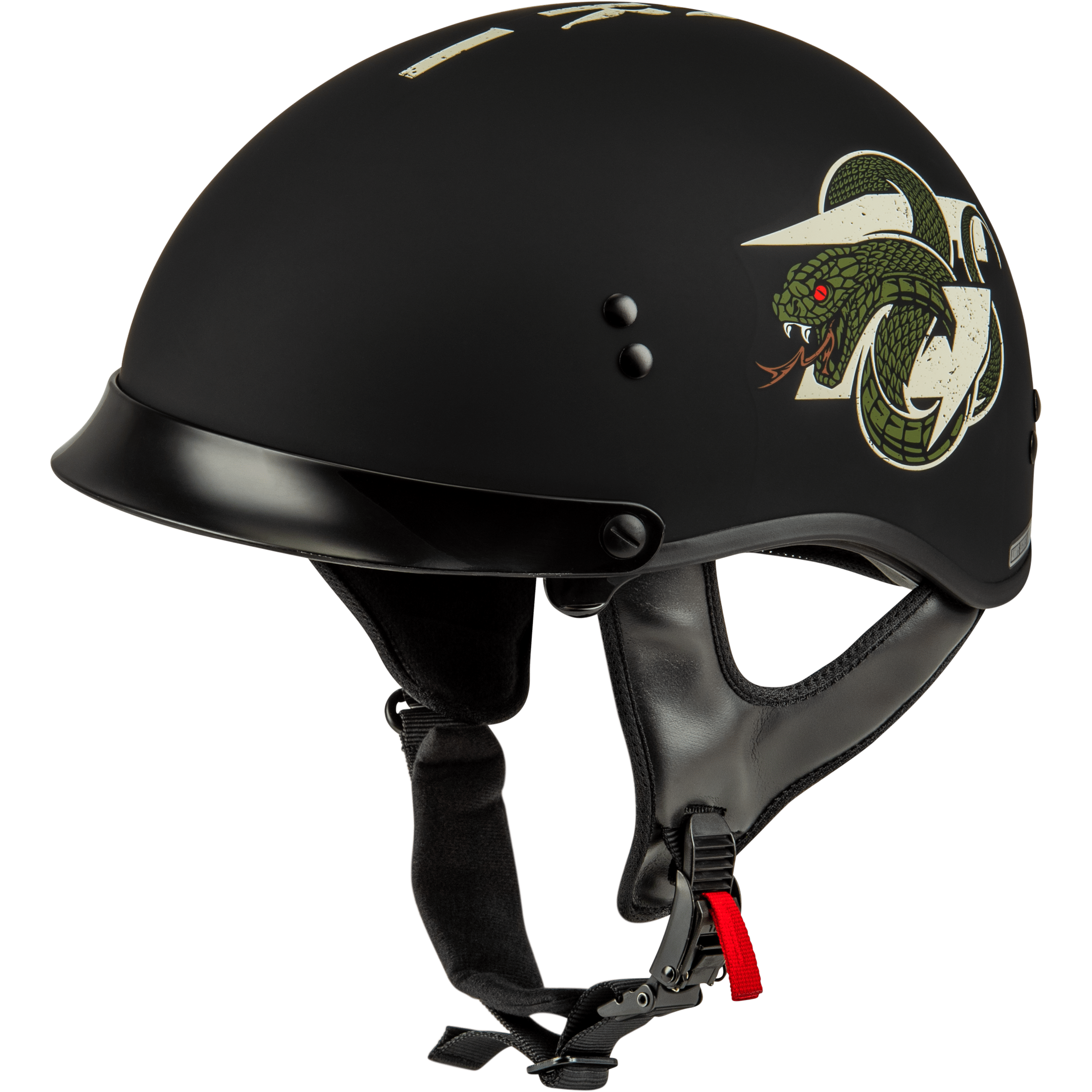 gmax motorcycle half helmets HH-65 DRK1 Helmet w/ Peak by Witchdoctors Size:11x14 in Nomad Design Ammonite Premium New 22 Short SS designed for maximum venting