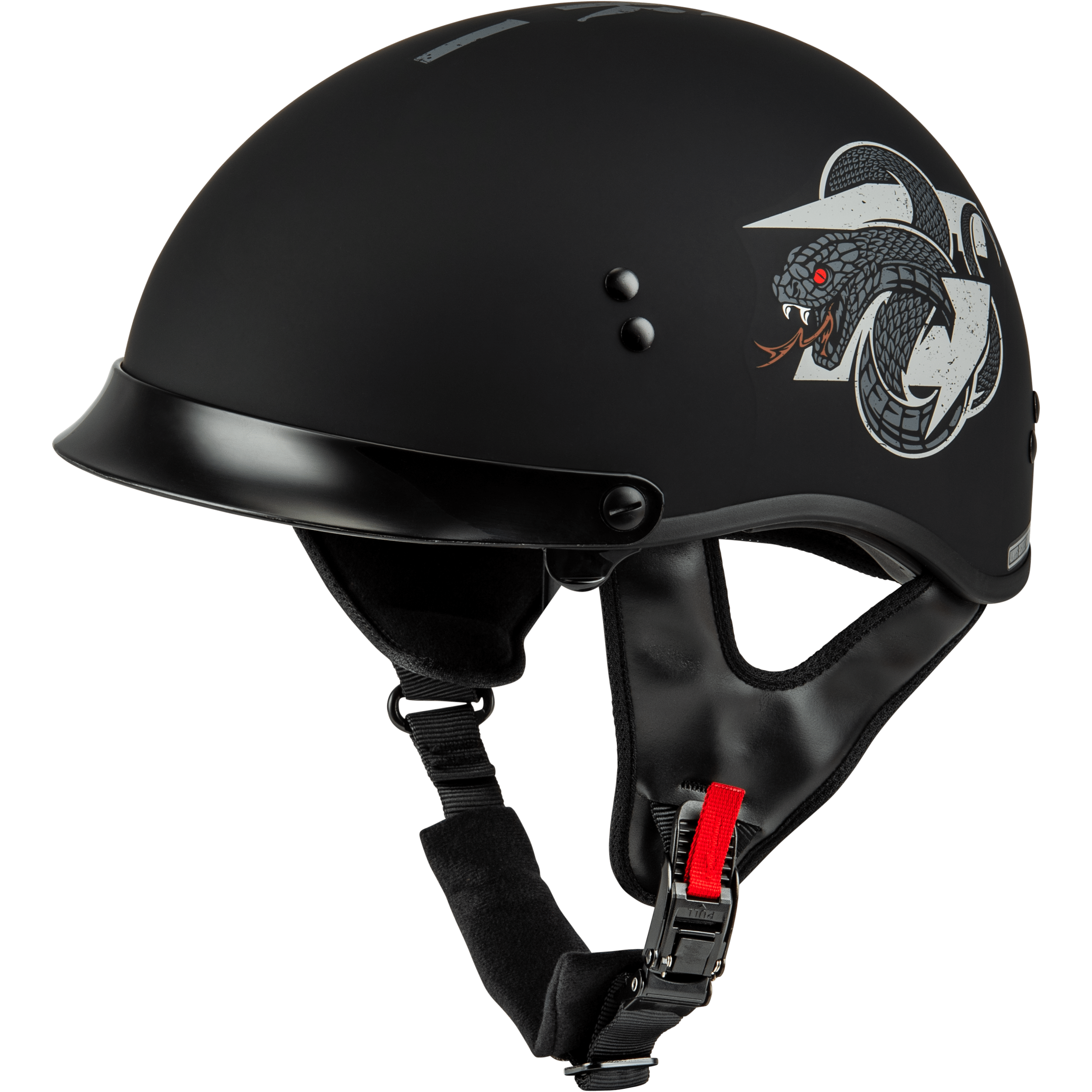 HH-65 DRK1 Half Helmet w/ Peak by GMAX H96512508 Half Helmet