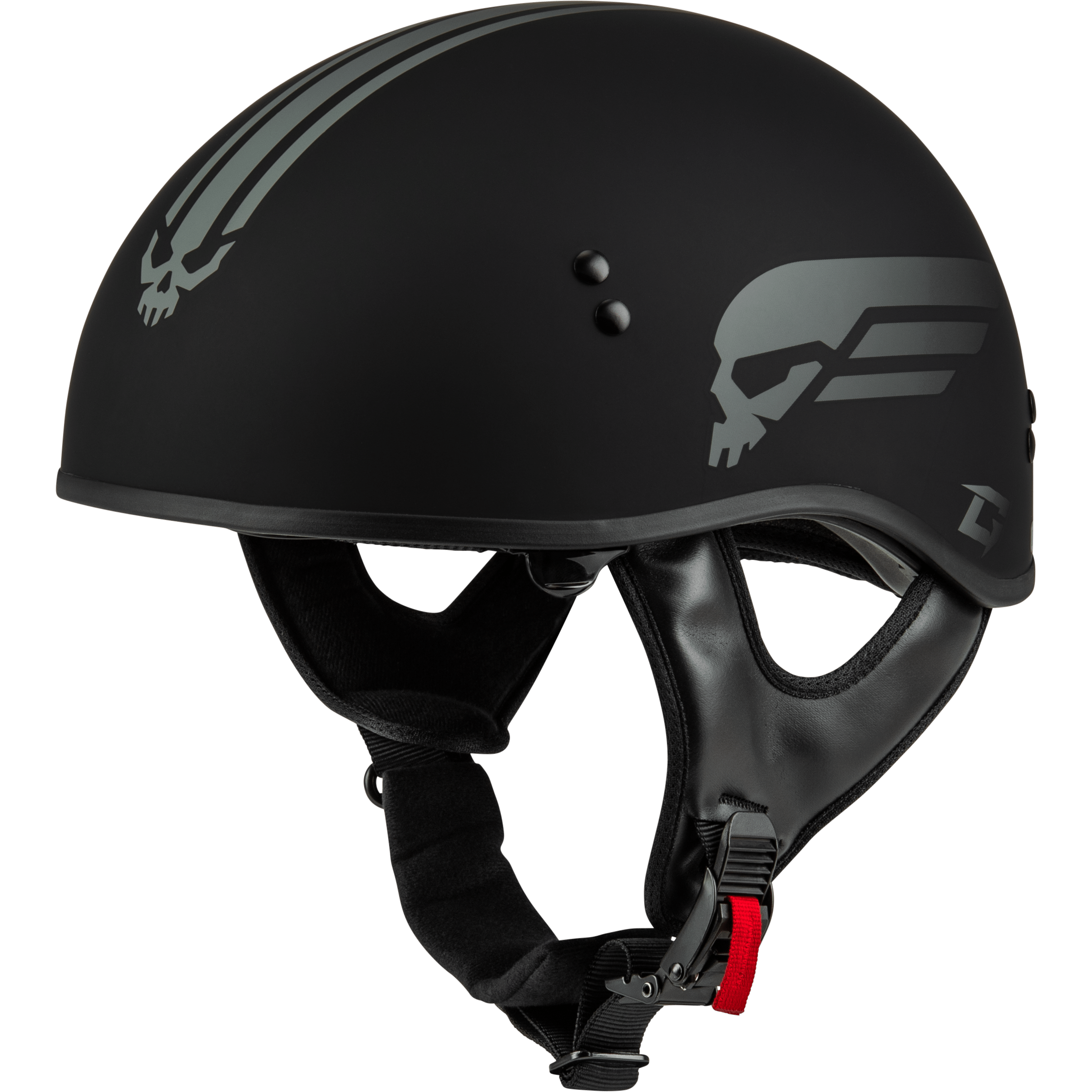 Gmax HH-65 Retribution Helmet - Matte Black/Red