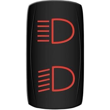 Hi/Low Rocker Switch Red by Moose Utility HLB-PWR-R Rocker Switch 21060510 Parts Unlimited
