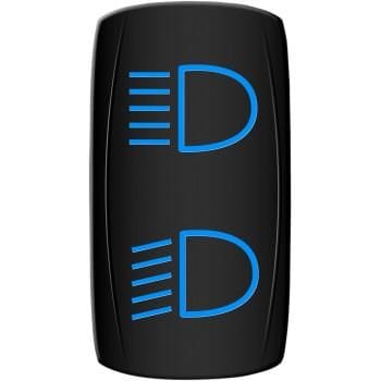 High/Low Rocker Switch Blue by Moose Utility HLB-PWR Rocker Switch 21060509 Parts Unlimited
