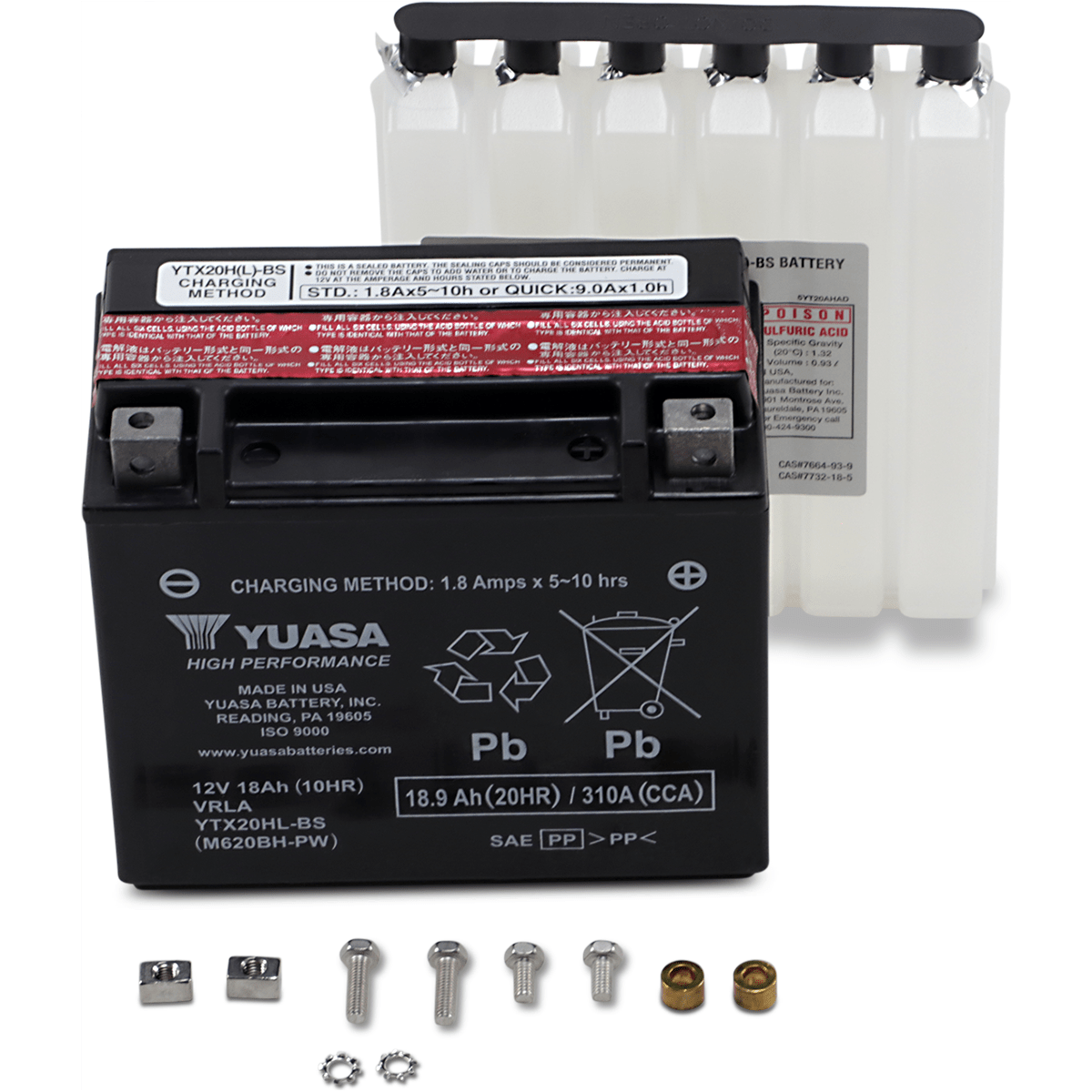 Battery AGM Maintenance Free CCA 310 by Yuasa Witchdoctors