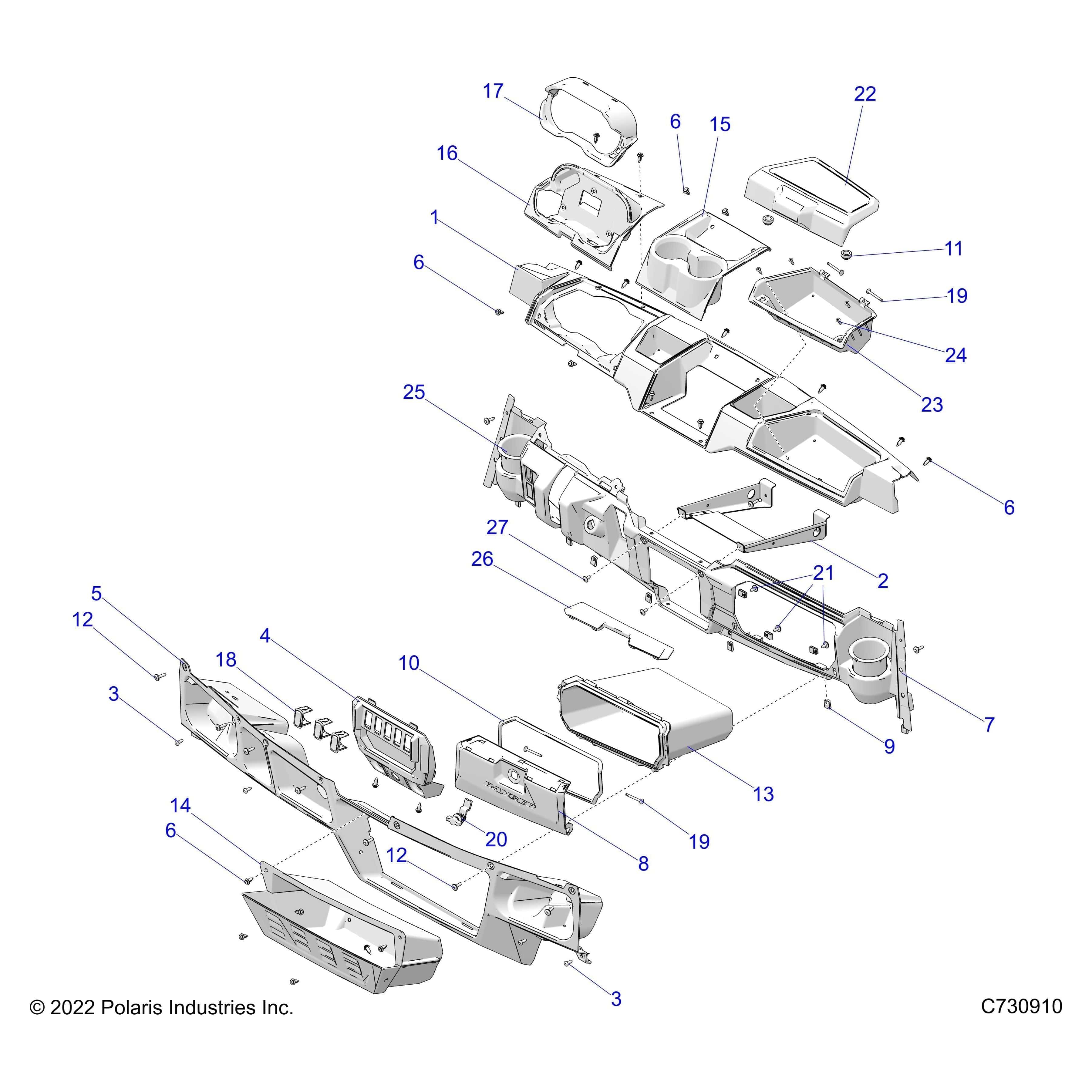 Holder-Cup,Lm Squ by Polaris 5436836-630 OEM Hardware P5436836-630 Off Road Express