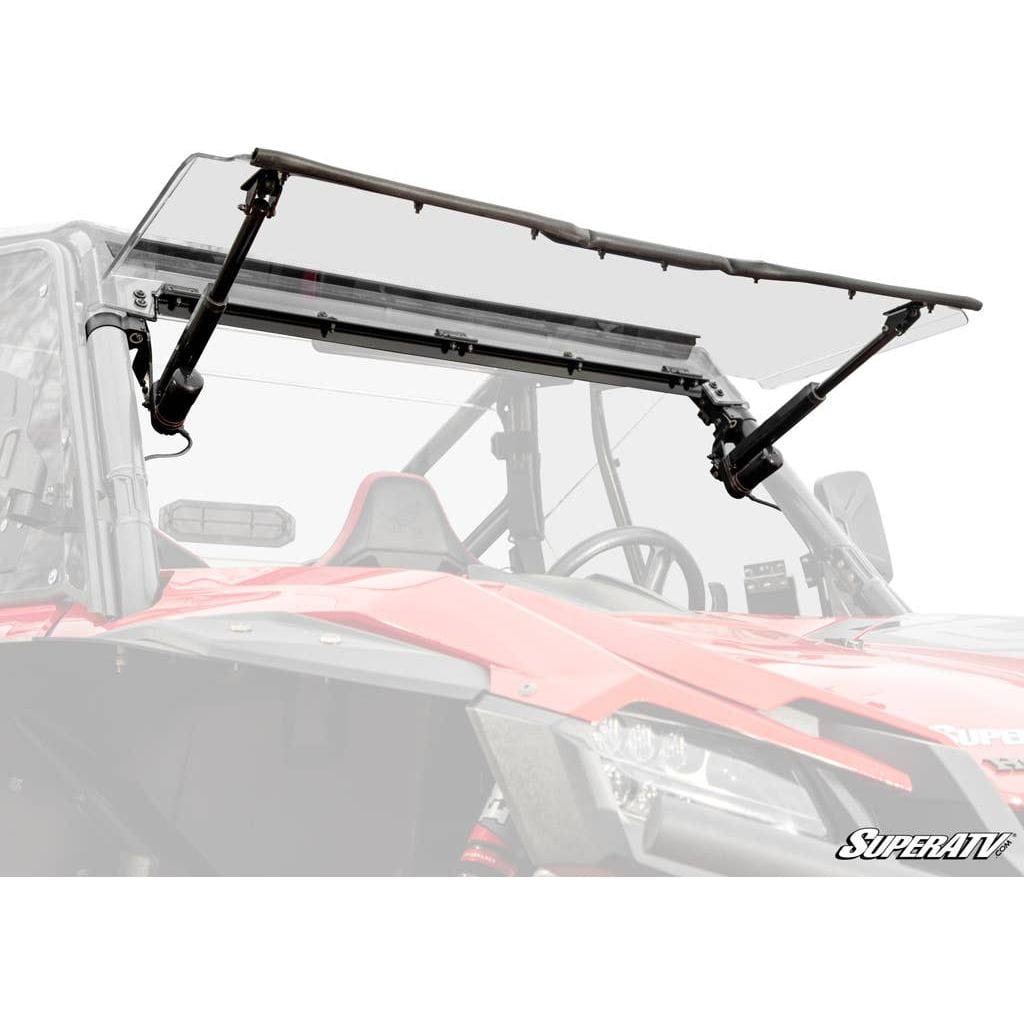Honda Talon 1000 MaxDrive Power Flip Windshield by SuperATV PFWS-H-TAL-70 Folding Windshield PFWS-H-TAL-70 SuperATV