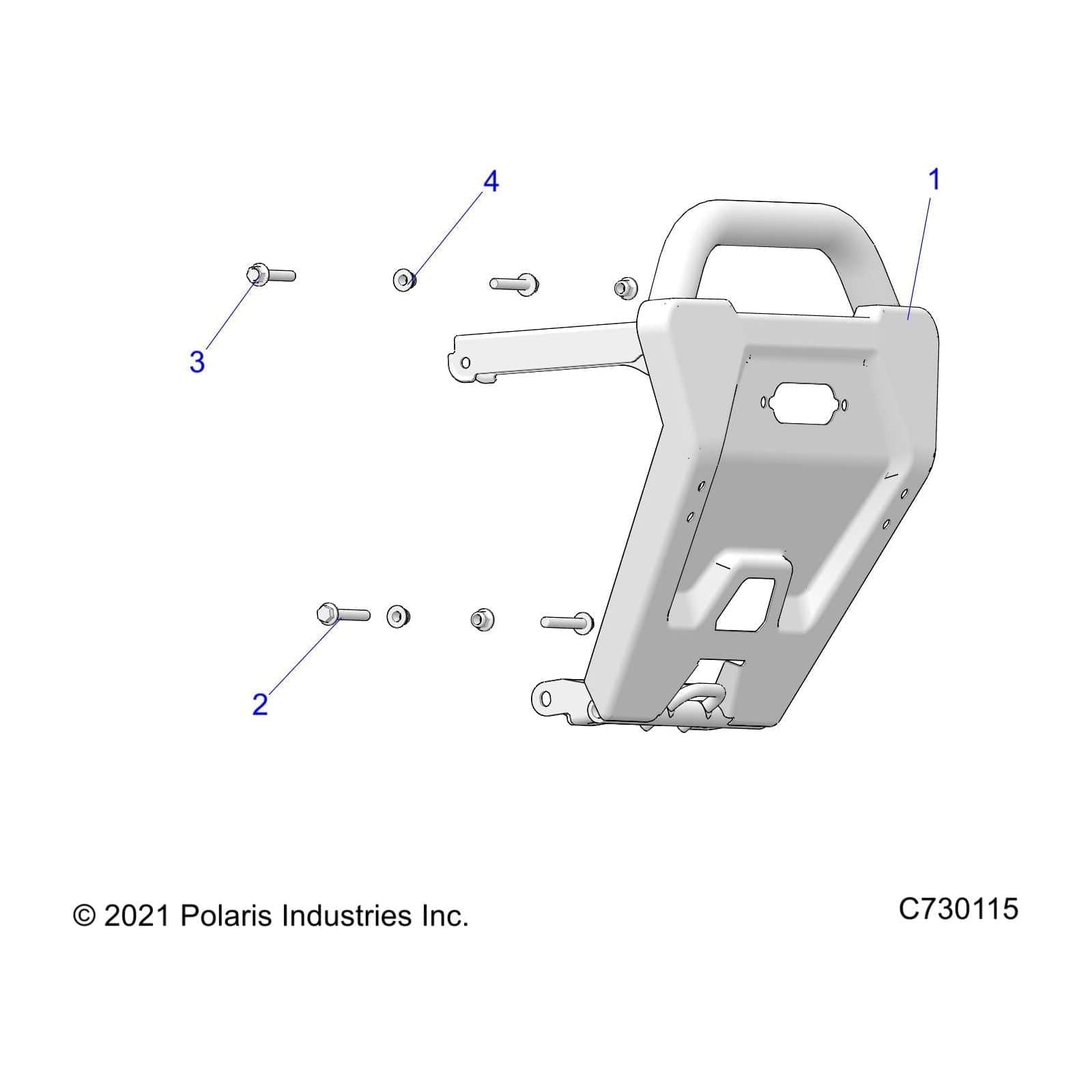 Hood-Front,Lh,Black P. by Polaris 5458488-666 OEM Hardware P5458488-666 Off Road Express