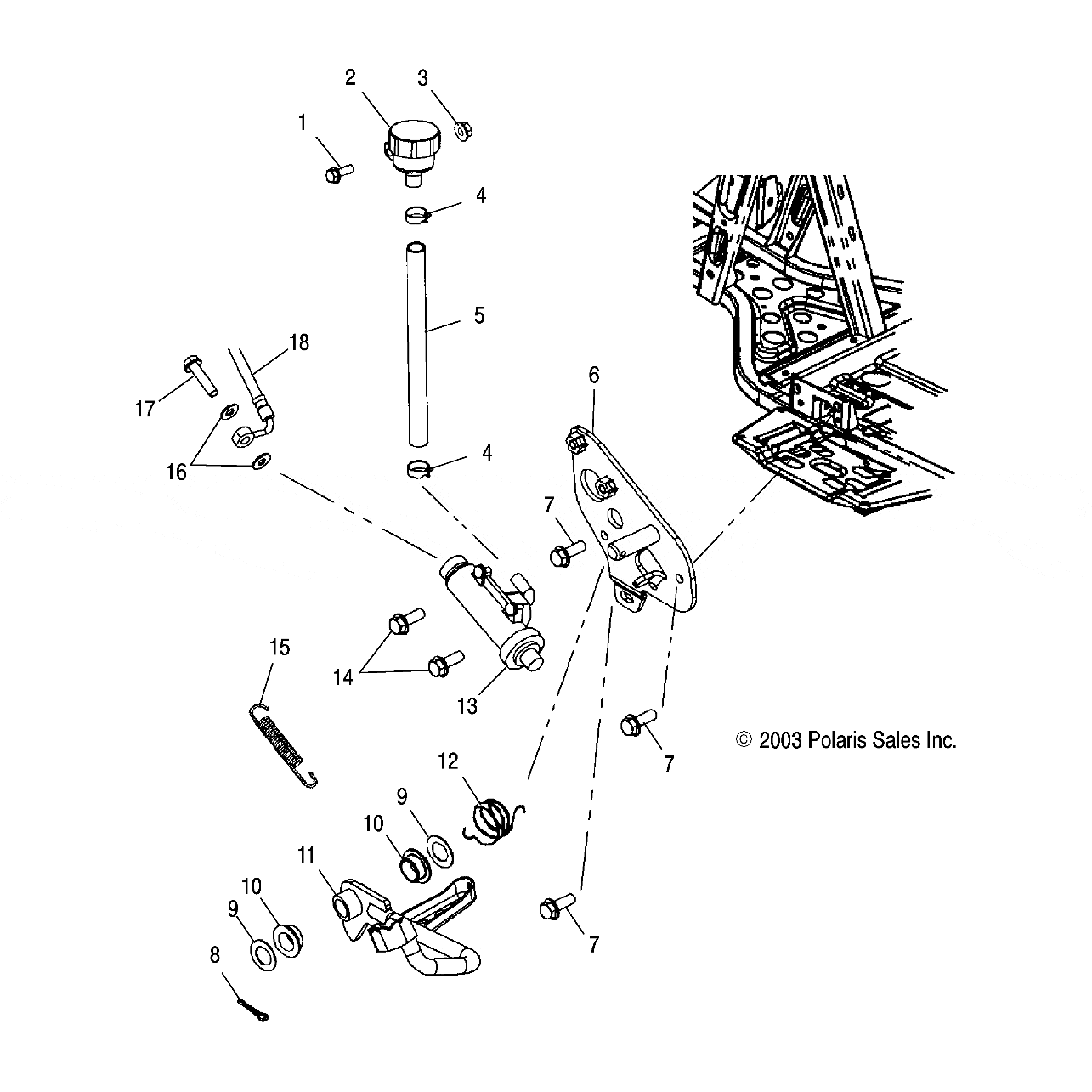 Hose-Reservoir,Hb by Polaris 1910331 OEM Hardware P1910331 Off Road Express